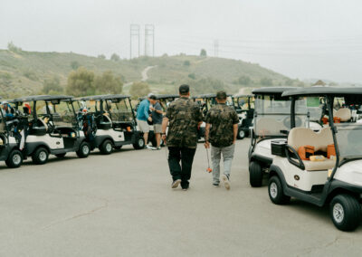 People Standing on Golf Course