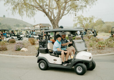 People in a Golf Cart